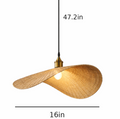 Artistic Woven Bamboo Pendant Light – Theo