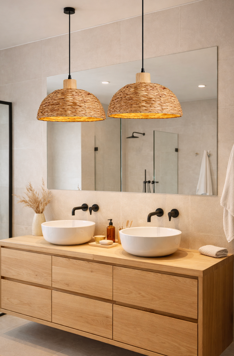 Natural Handwoven Rattan Ceiling Pendant Lamp – Hugo