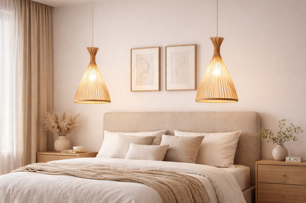 Handwoven Bamboo Cone Pendant Light – Rory
