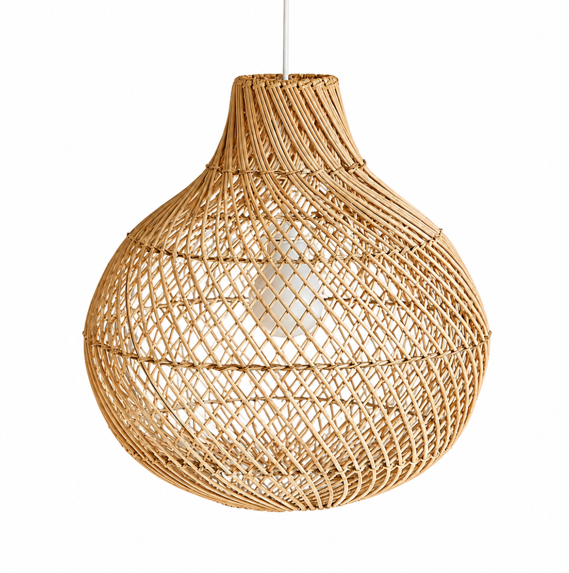 Jasper Handwoven Natural Rattan Pendant Light