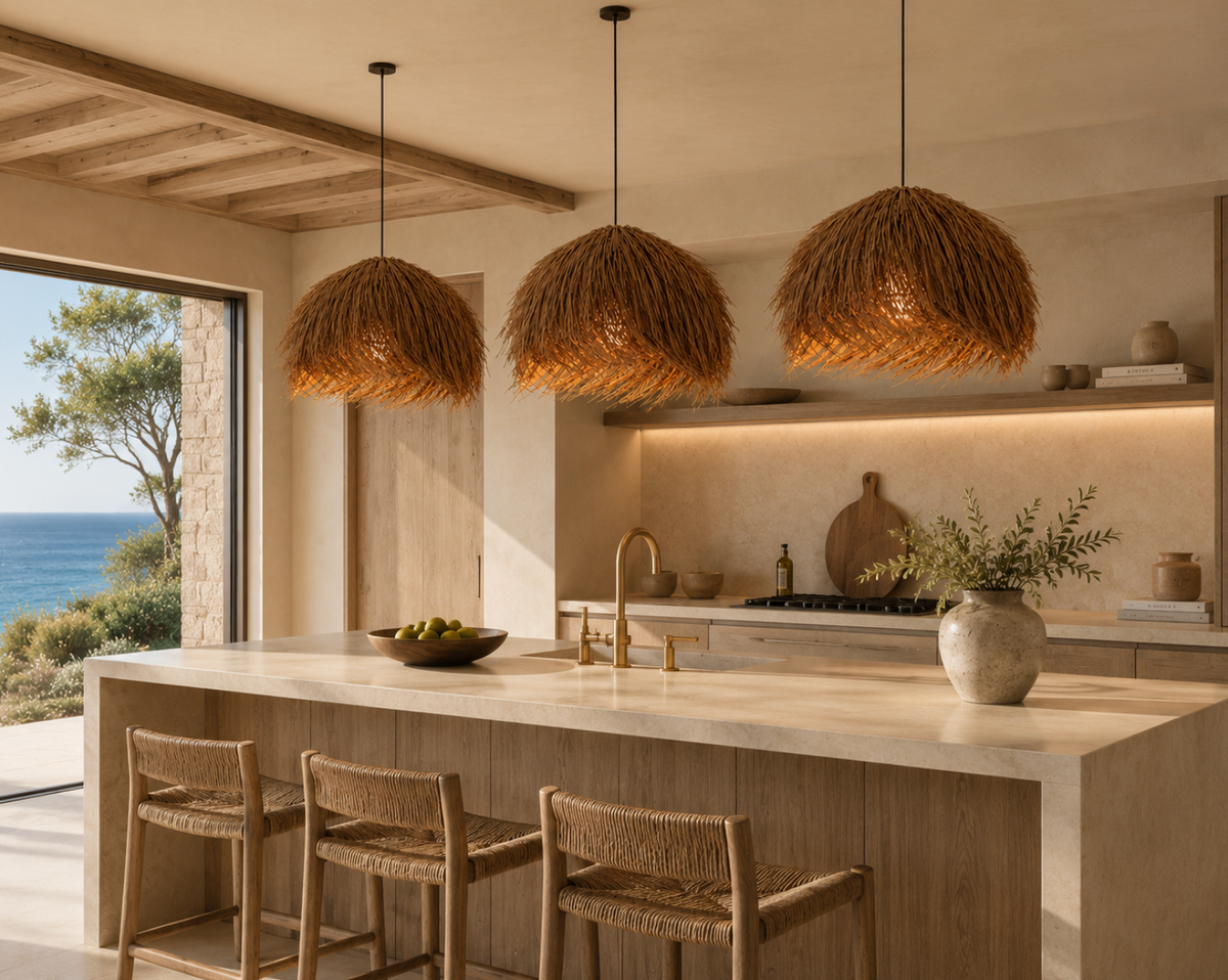 Heath Handmade Natural Rattan Pendant Light