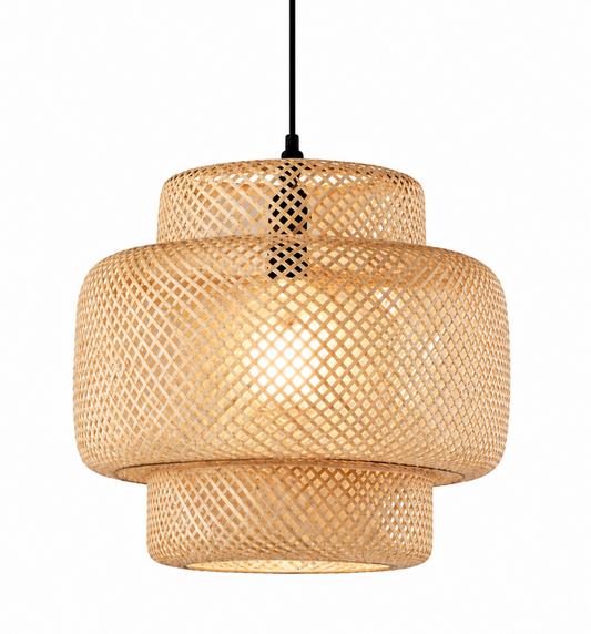 Harry Handcrafted Natural Rattan Pendant Light