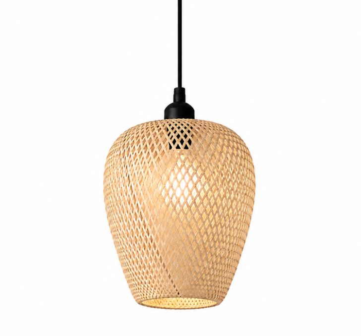 Felix Handwoven Natural Rattan Pendant Light
