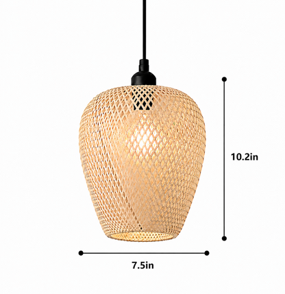 Felix Handwoven Natural Rattan Pendant Light