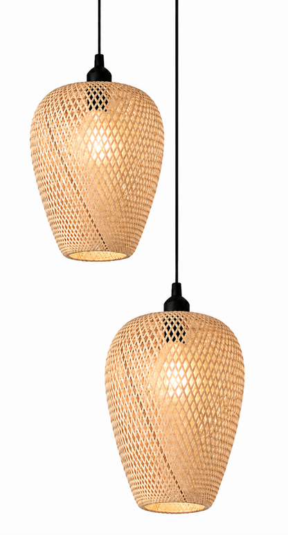 Felix Handwoven Natural Rattan Pendant Light