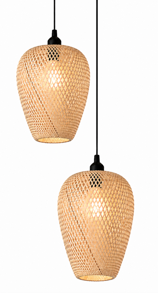 Felix Handwoven Natural Rattan Pendant Light