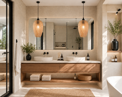 Felix Handwoven Natural Rattan Pendant Light