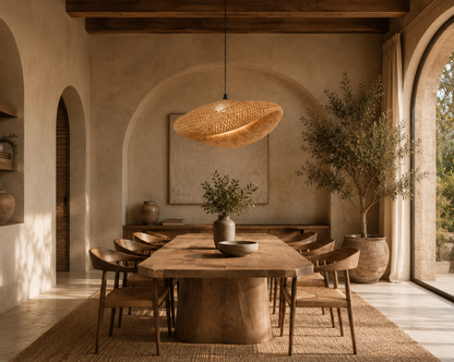Oliver Handwoven Natural Rattan Pendant Light