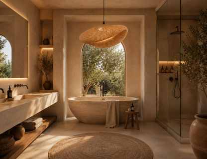 Oliver Handwoven Natural Rattan Pendant Light