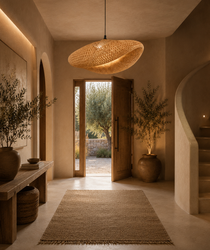 Oliver Handwoven Natural Rattan Pendant Light
