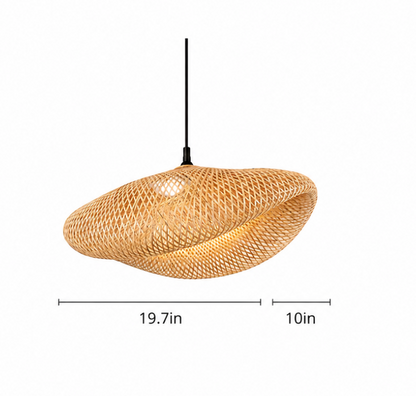 Oliver Handwoven Natural Rattan Pendant Light