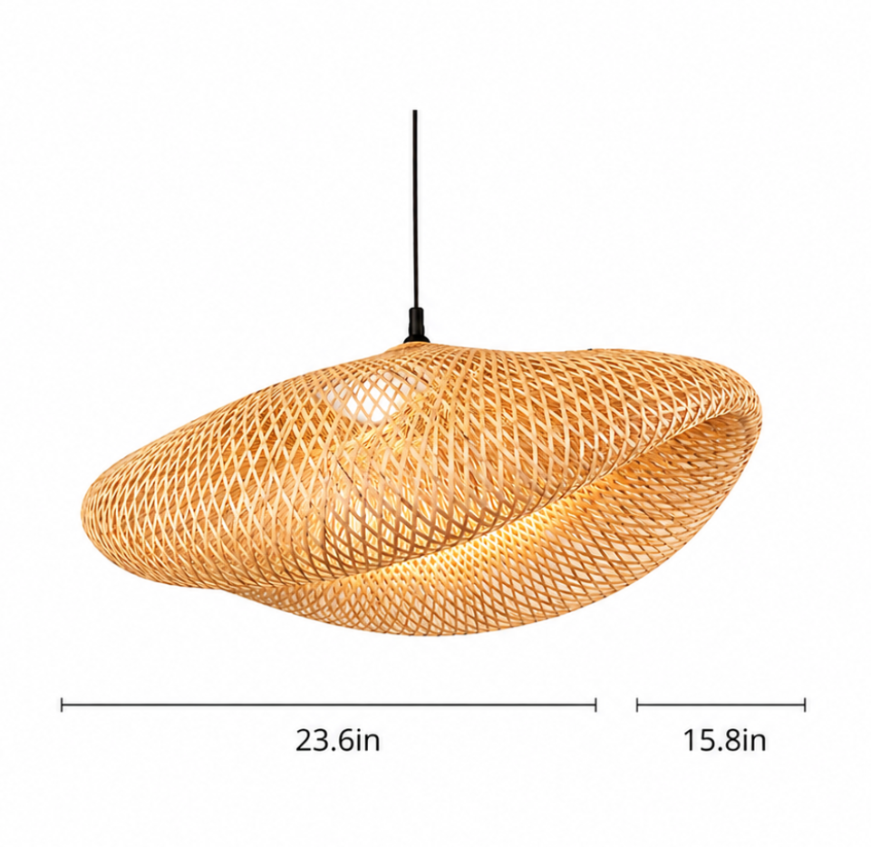 Oliver Handwoven Natural Rattan Pendant Light
