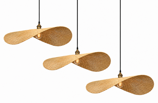 Theo Handwoven Natural Rattan Cascade Pendant Light