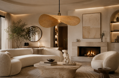 Theo Handwoven Natural Rattan Cascade Pendant Light