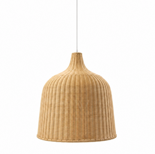 Tom Handwoven Natural Rattan Dome Pendant Light