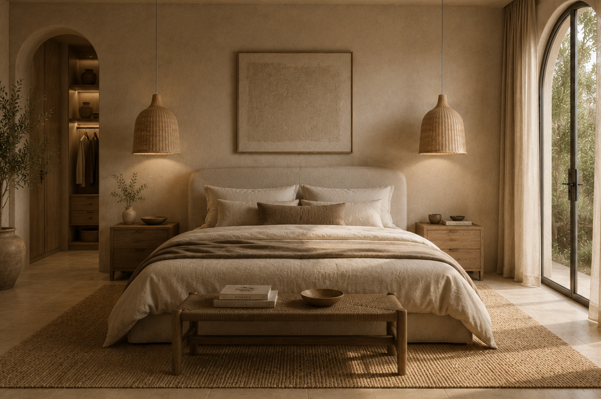 Tom Handwoven Natural Rattan Dome Pendant Light
