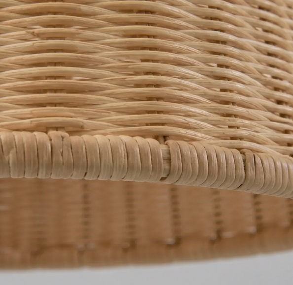 Tom Handwoven Natural Rattan Dome Pendant Light