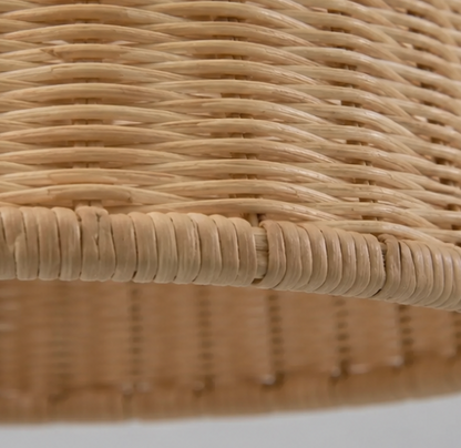 Tom Handwoven Natural Rattan Dome Pendant Light