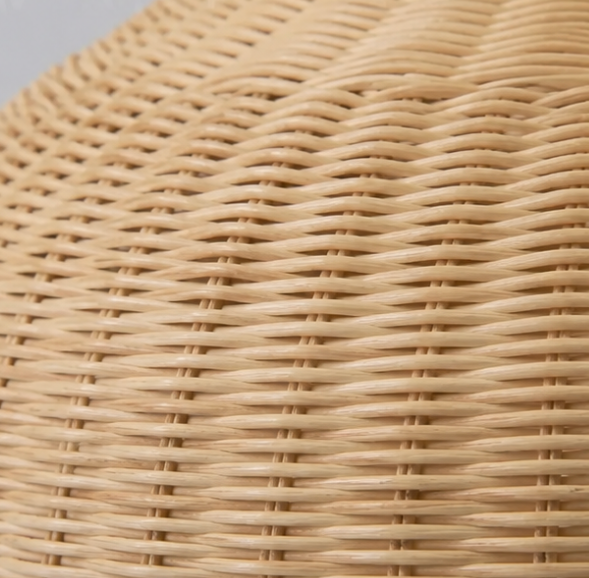 Tom Handwoven Natural Rattan Dome Pendant Light