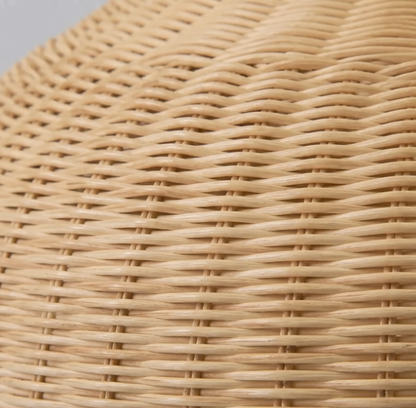 Tom Handwoven Natural Rattan Dome Pendant Light