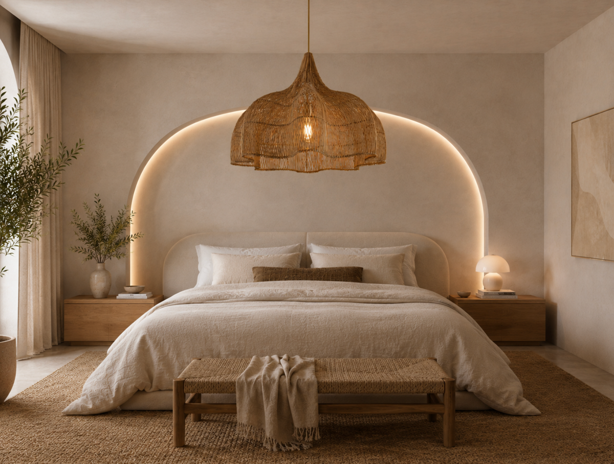 Elio Handwoven Natural Rattan Pendant Light