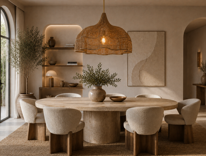 Elio Handwoven Natural Rattan Pendant Light