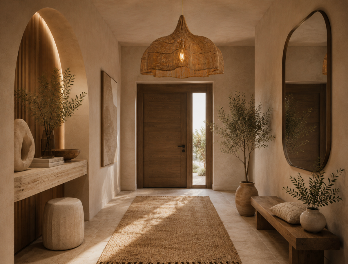 Elio Handwoven Natural Rattan Pendant Light