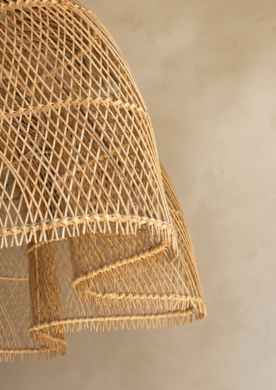Elio Handwoven Natural Rattan Pendant Light