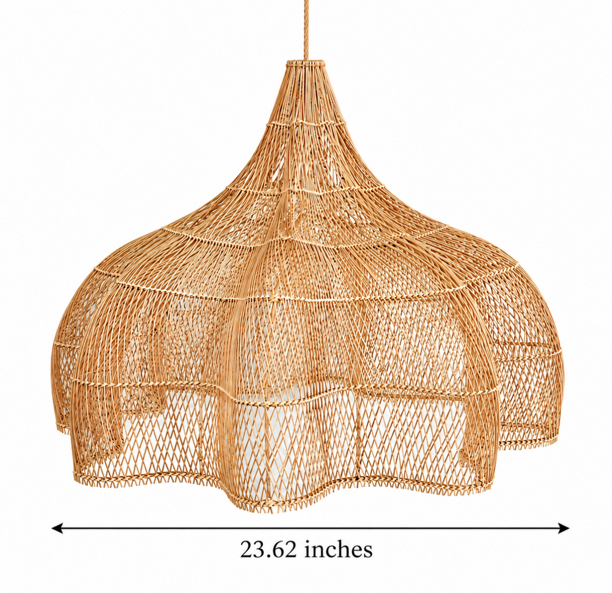 Elio Handwoven Natural Rattan Pendant Light