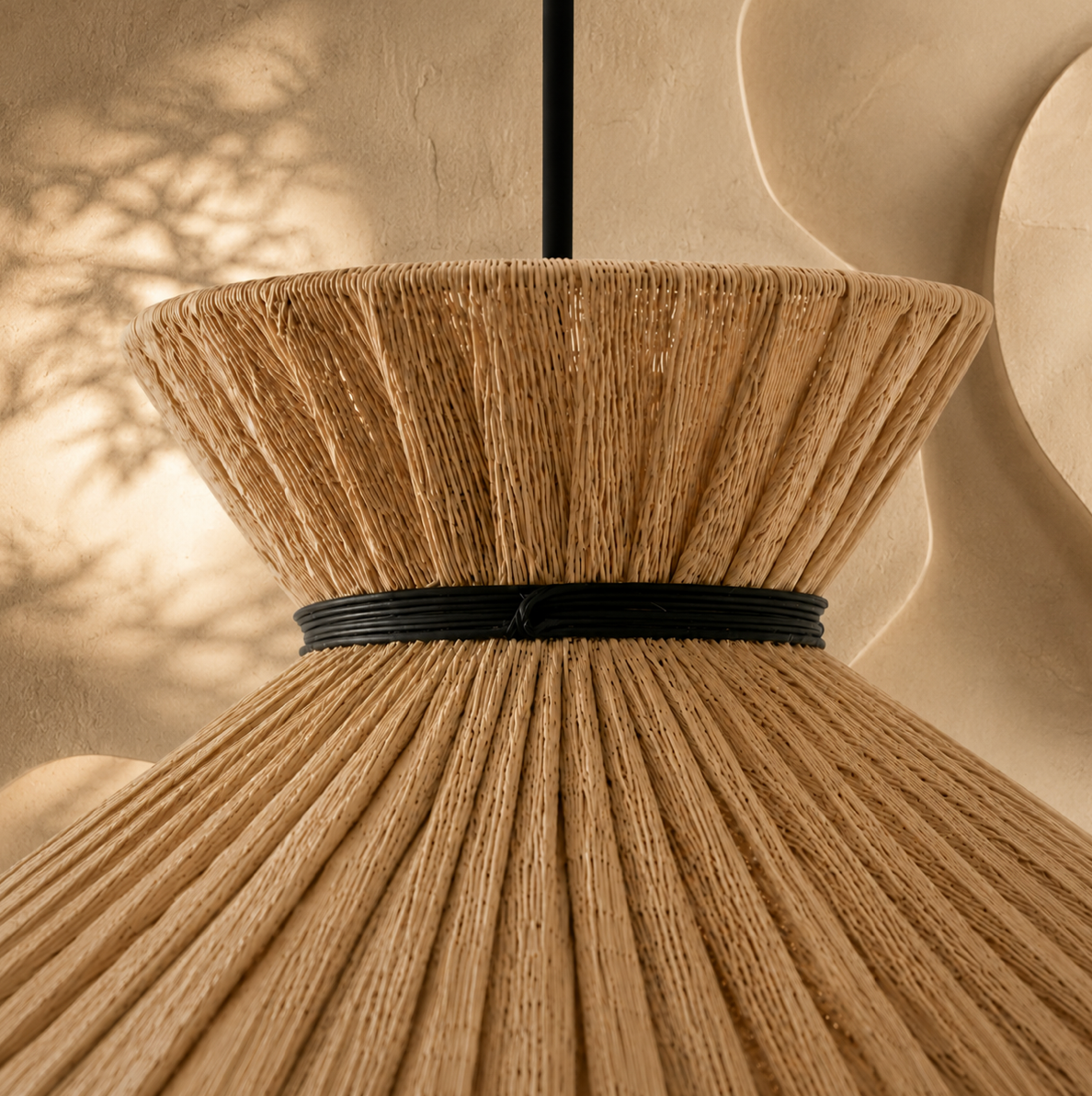 Marlow Handwoven Natural Fibre Pendant Light – Boho Woven Shade