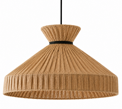 Marlow Handwoven Natural Fibre Pendant Light – Boho Woven Shade