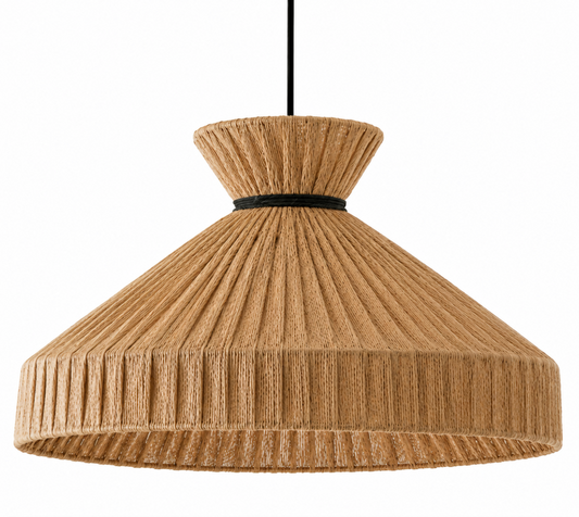 Marlow Handwoven Natural Fibre Pendant Light – Boho Woven Shade