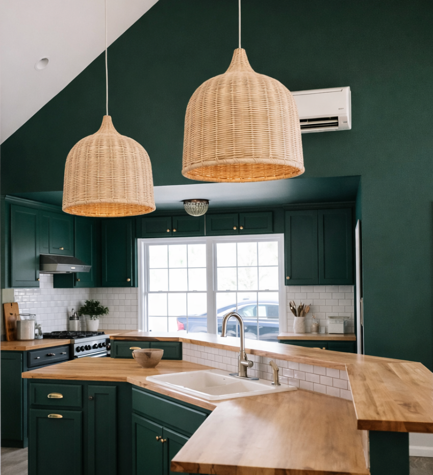 Natural Woven Rattan Bell Pendant Lamp – Tom