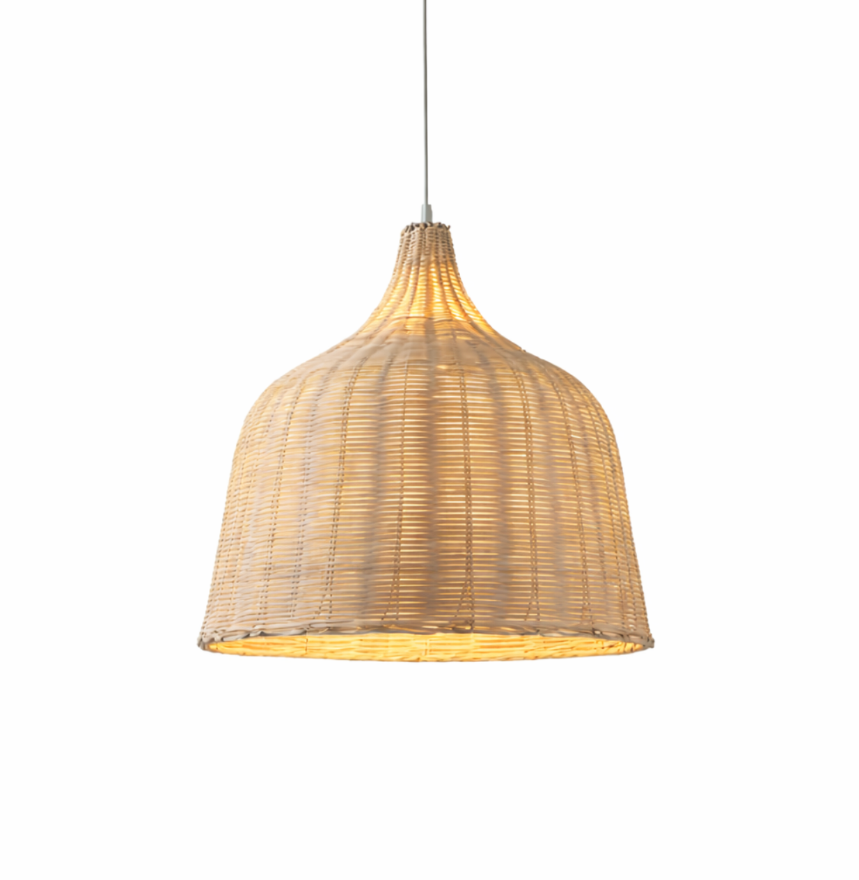 Natural Woven Rattan Bell Pendant Lamp – Tom