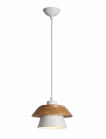 Otis Scandinavian Wood and Metal Pendant Light