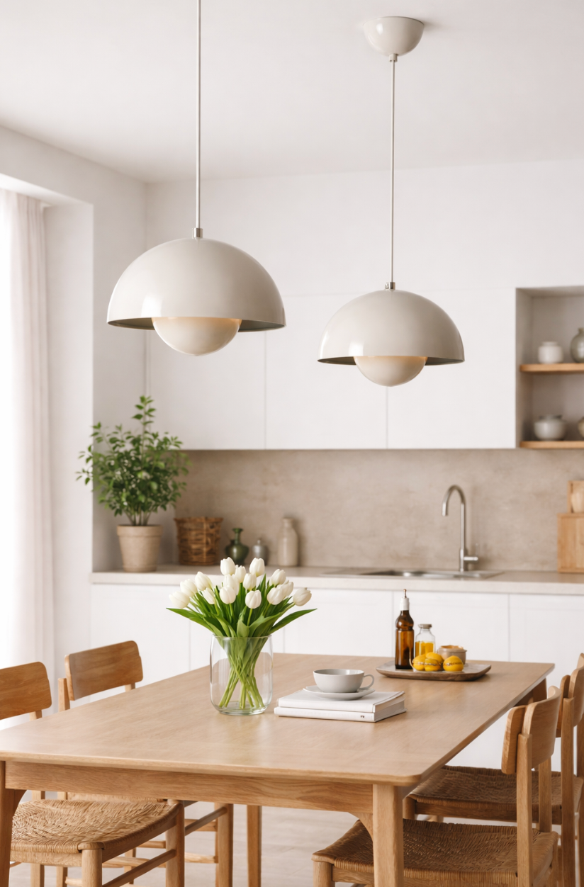 Modern Minimalist Dome Pendant Light with Glass Globe – Lucas