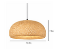 Natural Woven Rattan Sculptural Pendant Lamp – Oscar