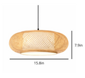 Natural Woven Rattan Sculptural Pendant Lamp – Leo