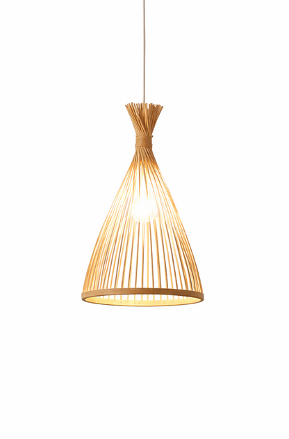 Rory Handwoven Bamboo Cone Pendant Light