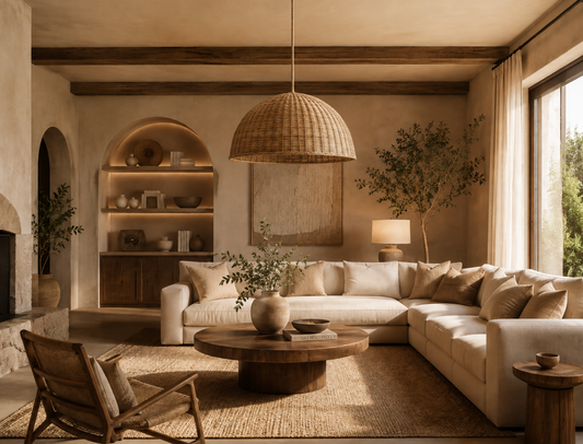 Henry Natural Rattan Dome Pendant Light