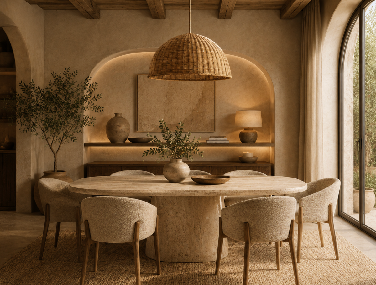 Henry Natural Rattan Dome Pendant Light