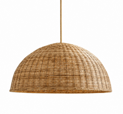 Henry Natural Rattan Dome Pendant Light