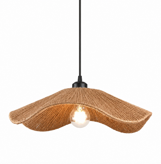 Stanley Handwoven Natural Rattan Pendant Light